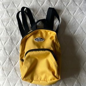 Vans mini backpack yellow. Never used.